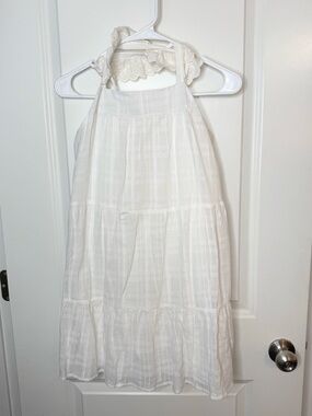 Hello Franki White Dress Youth XL 14 Lace Tiered Boho Cottagecore NWT